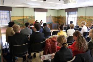 High school students participating in the MODEL UN day